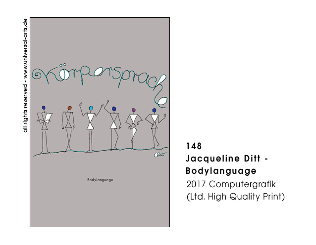 Jacqueline Ditt - Bodylanguage - lightgrey (Körpersprache - hellgrau)