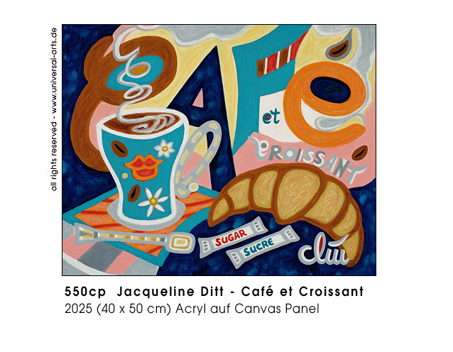 Jacqueline Ditt - Caf et Croissant (Kaffee und Croissant)