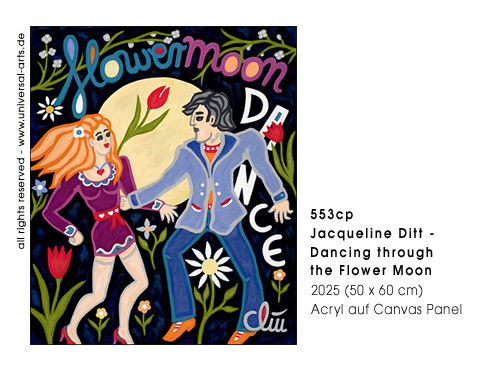 Jacqueline Ditt - Dancing through the Flower Moon (Durch den Blumenmond tanzend) 