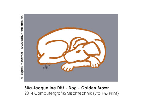 Jacqueline Ditt - Dog - Red and Grey (Hund - Rot und Grau)