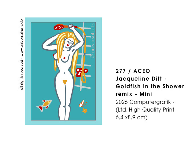 Jacqueline Ditt - Goldfish in the Shower - Mini (Goldfisch un der Dusche - Mini)